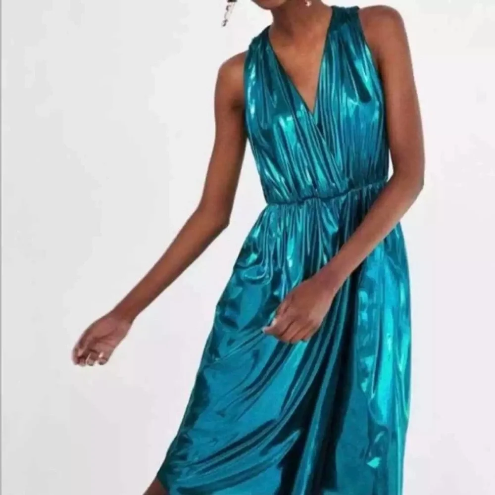 Zara Metallic Mini Dress - Picture 1 of 6